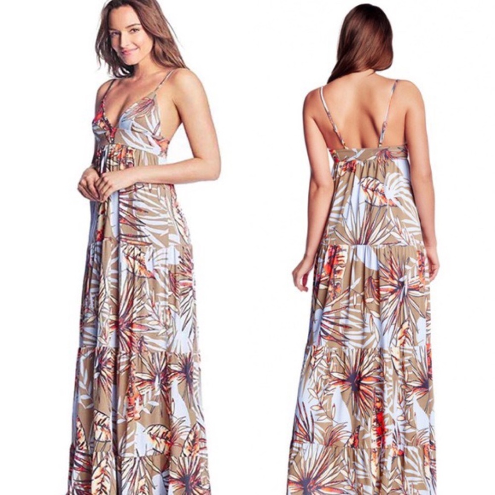 NWT MAAJI SPONTANEITY FLORAL MAXI DRESS COVER S